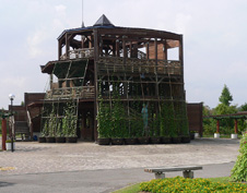 写真:3階建ての花の展望台